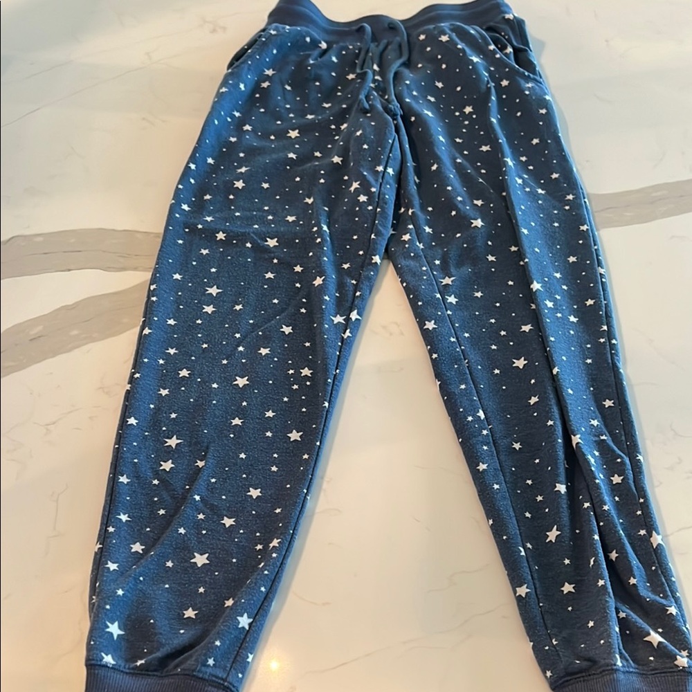 Blue Star Print Joggers